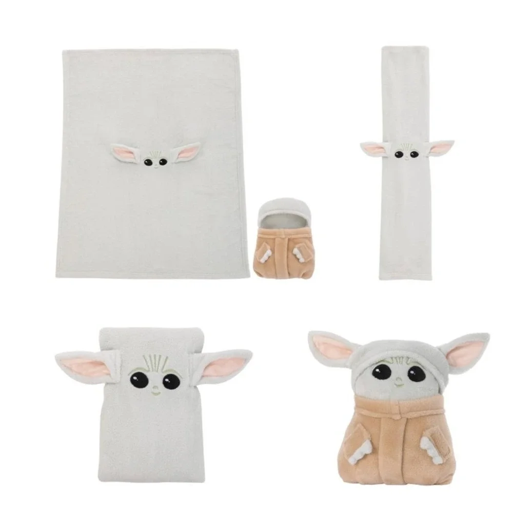 Star Wars Mandalorian Baby Yoda The Child Plush‎ Toddler Blanket 30x40 New